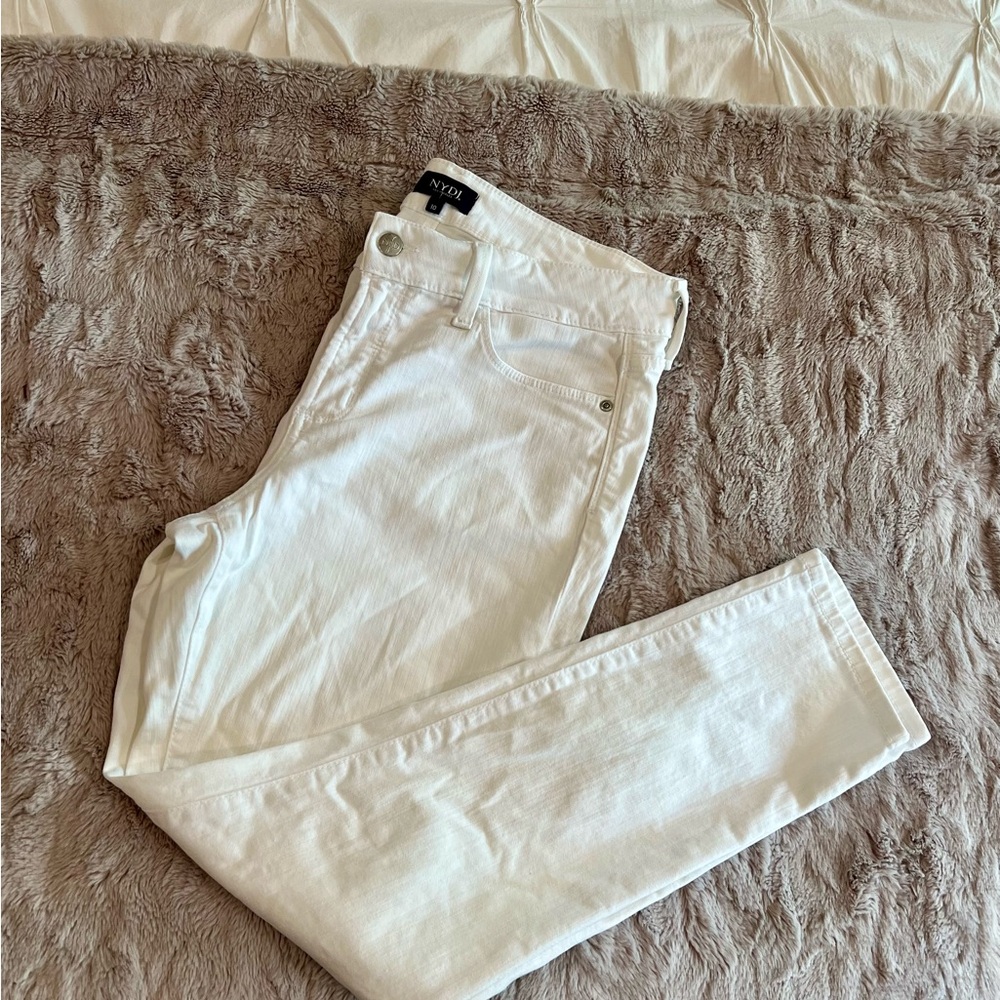 Final Price - NYJD - Alina Convertible Ankle White Jeans